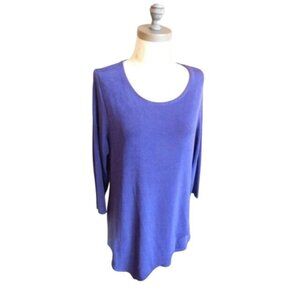 Chico's Size M Medium (1) Traveler's Slinky Stretchy Tunic Style Top